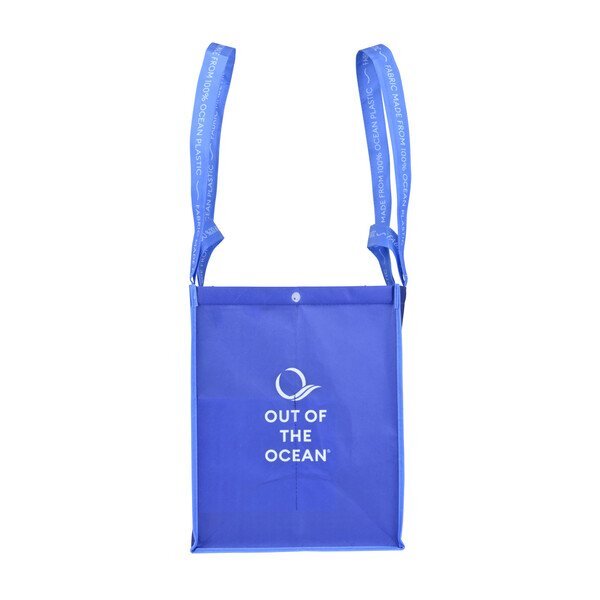 Out of the Ocean® Reusable 100% Ocean Plastic® XL Shopper w/ Click 'N Stay®