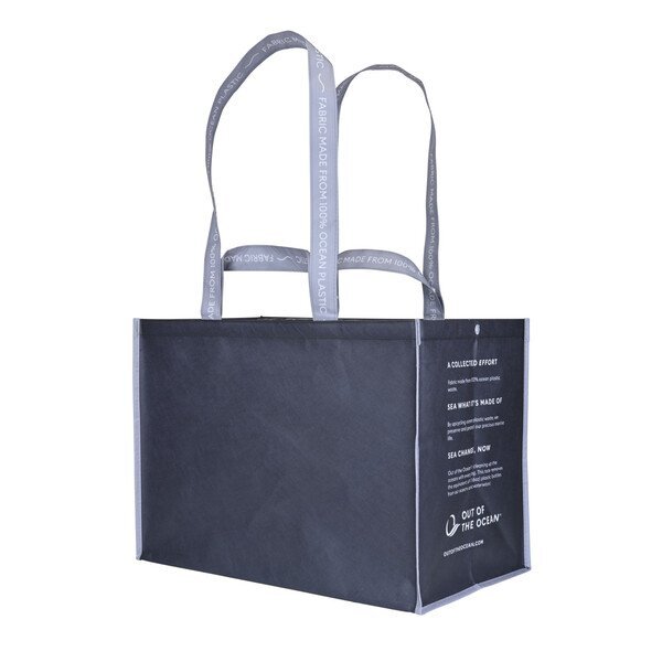 Out of the Ocean® Reusable 100% Ocean Plastic® XL Shopper w/ Click 'N Stay®