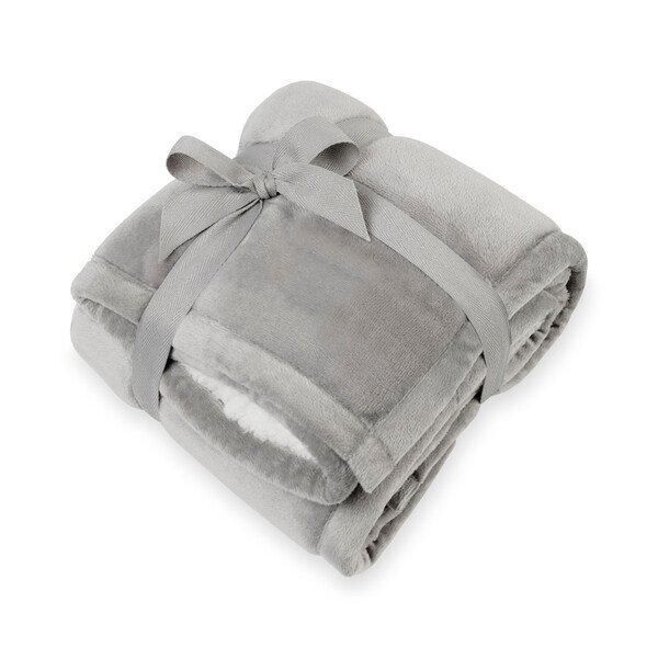 Minkie Sherpa Baby Blanket, 36" x 24"