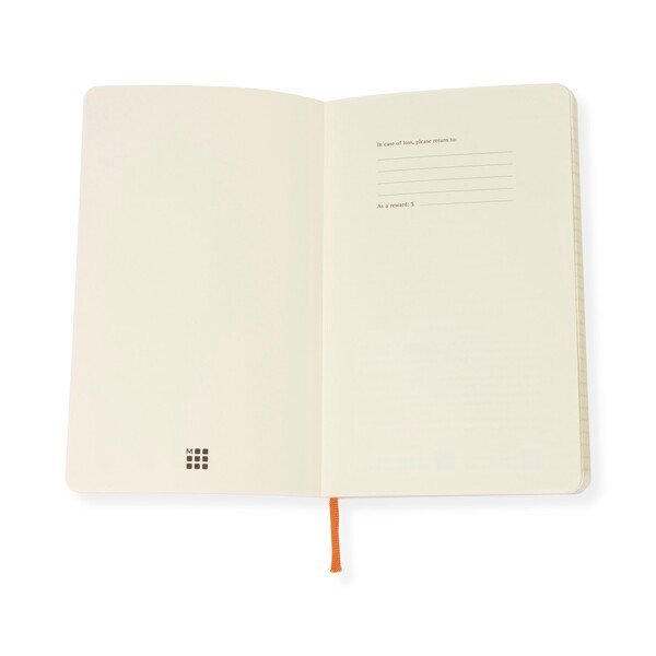 Moleskine® Precious & Ethical Vegan Soft Cover Ruled Large Notebook, 5-1/4" x 8-1/4"