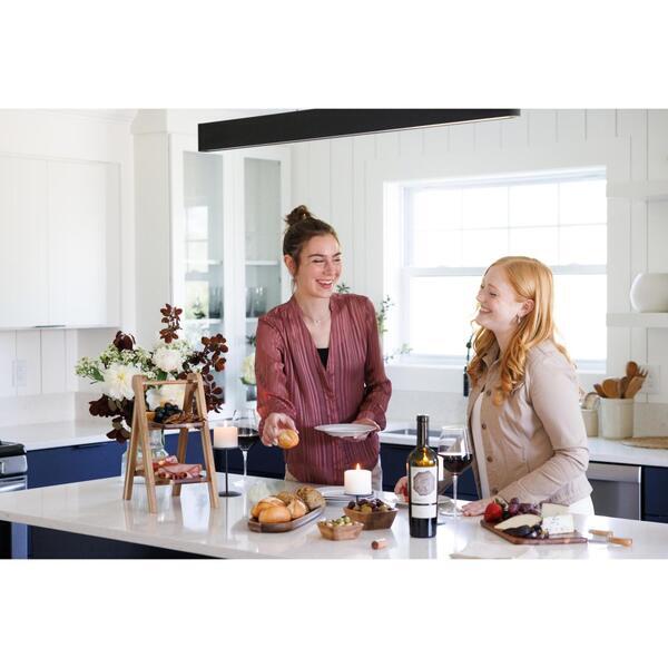 La Cuisine Acacia Wood Two Tier Serving Tray