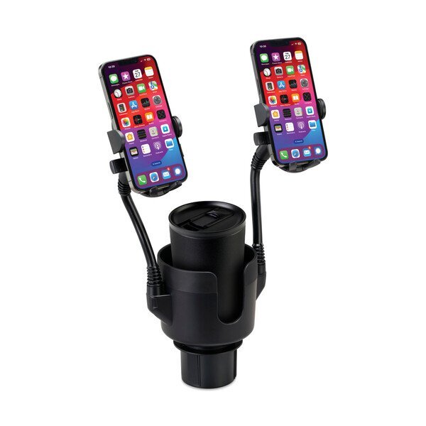 iLive™ Cup Holder w/ Dual Mobile Phone Mount