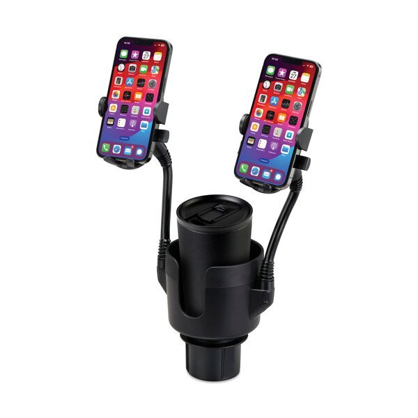 iLive™ Cup Holder w/ Dual Mobile Phone Mount