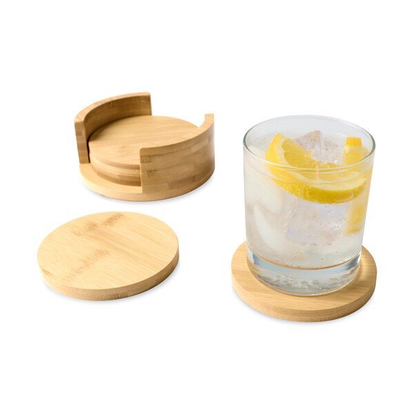 Bamboo Coaster Set