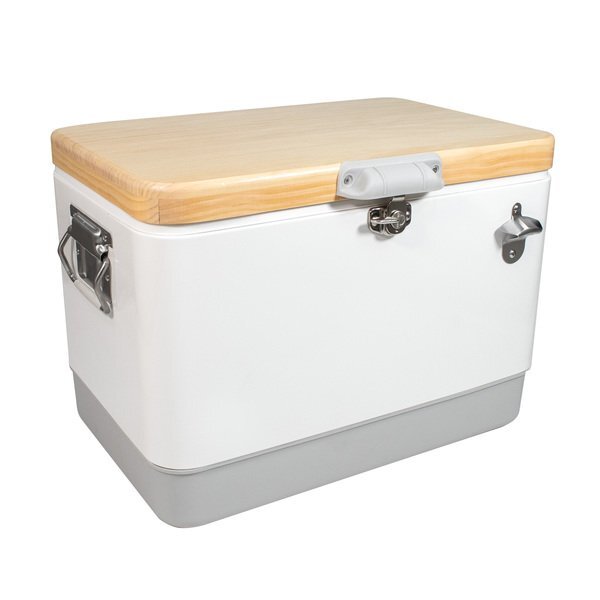 Wood Top 54QT 85 Can Cooler