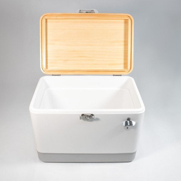 Wood Top 54QT 85 Can Cooler