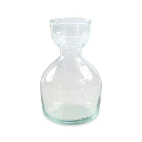 Be Home® Short Premium Recycled Ripple Glass Carafe, 24oz.