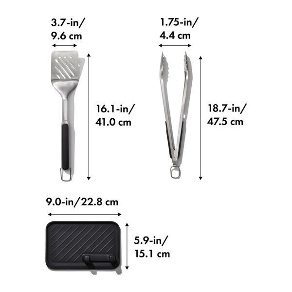 OXO® 3-Piece Grilling Set
