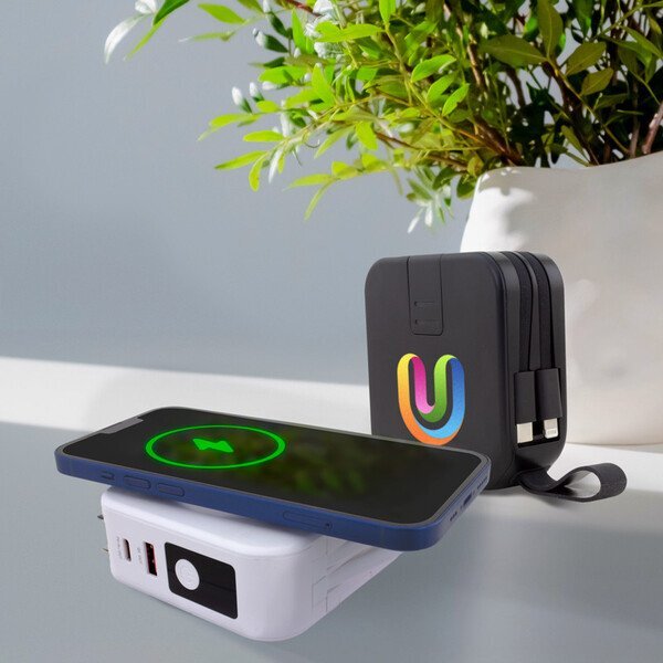 Chi-Charge 6-in-1 Power Bank Click, 10000mAh