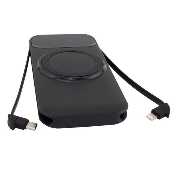 Mag-N-Kick Power Bank Magnetic Fast Charger with Cable, 10000mAh