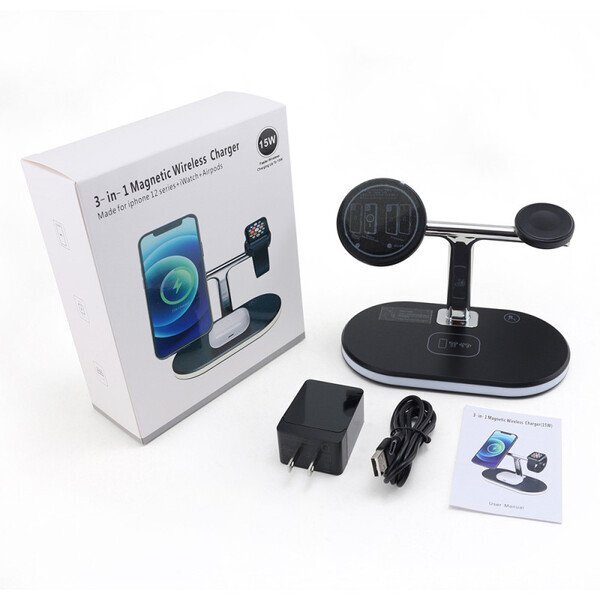 Magnetic 3 in 1 Wireless Charger