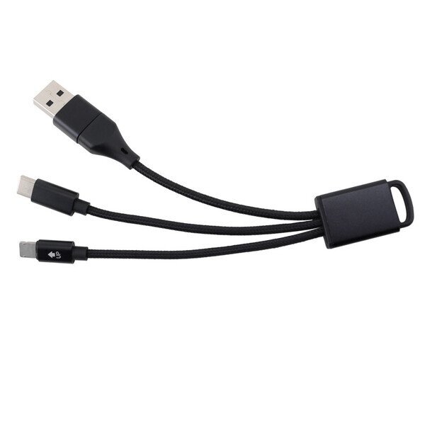 Connect Plus 3-in-1 Charging Cable with Type-C Input
