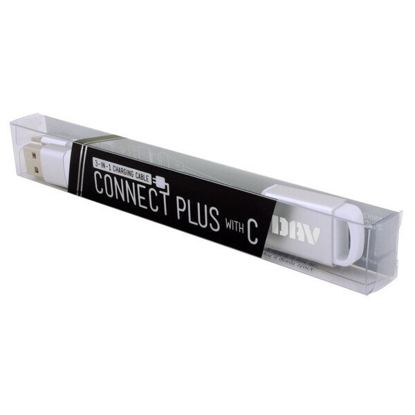 Connect Plus 3-in-1 Charging Cable with Type-C Input
