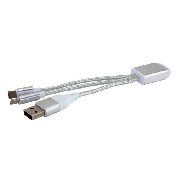 Connect Plus 3-in-1 Charging Cable with Type-C Input
