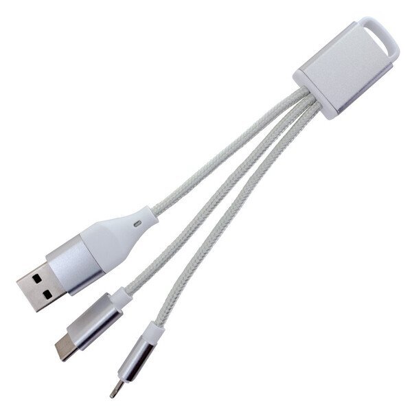 Connect Plus 3-in-1 Charging Cable with Type-C Input