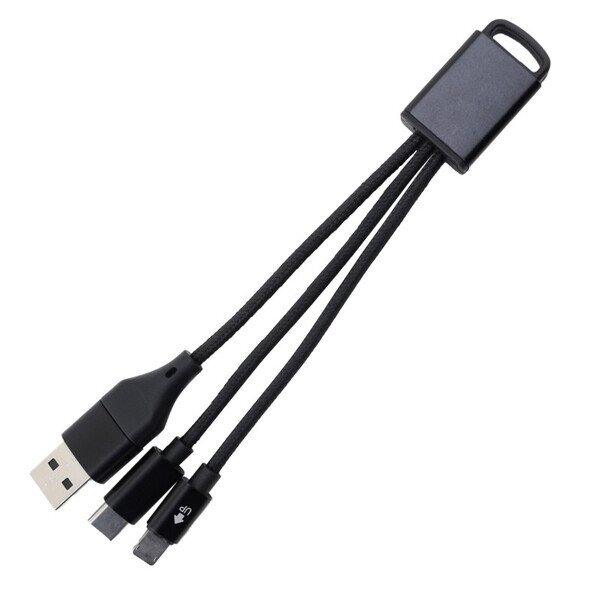 Connect Plus 3-in-1 Charging Cable with Type-C Input