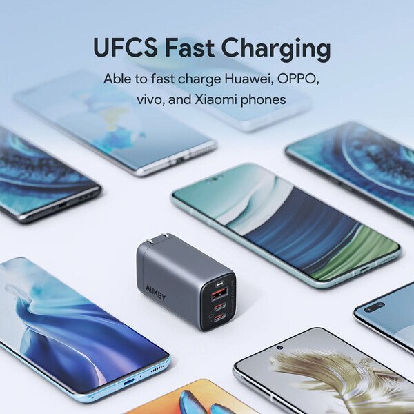 Aukey 3-Port 67W PD Wall Charger