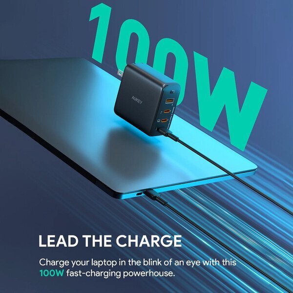 Aukey 4-Port PD 100W Wall Charger