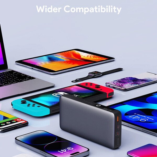 Aukey 65W Laptop Power Bank, 20000mAh