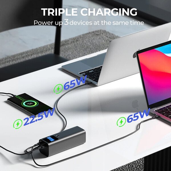 Aukey 140W Ultimate Laptop Power Bank, 27600mAh