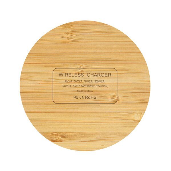 Chi-Charge Bright Bamboo Wireless Charger