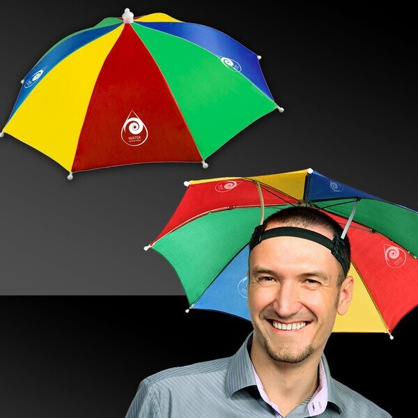 Rainbow Umbrella Hat