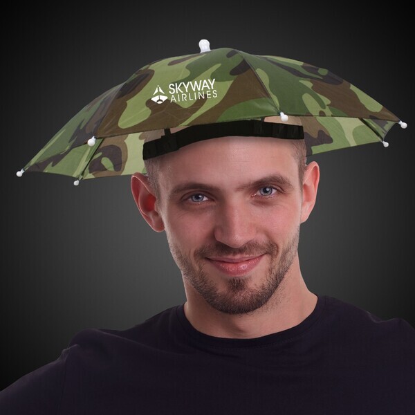 Camouflage Umbrella Hat