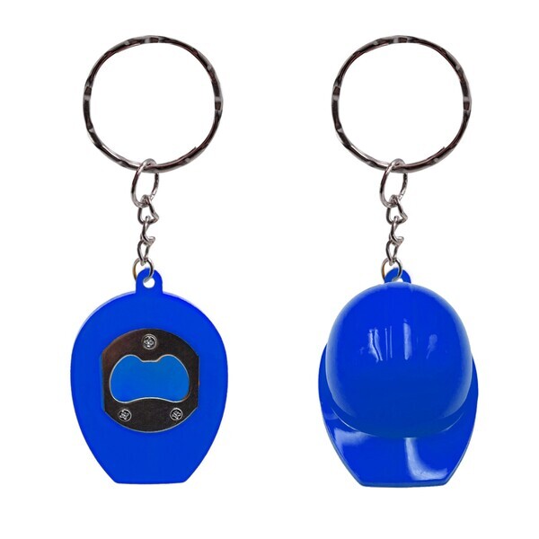Construction Hat Bottle Opener Key Tag
