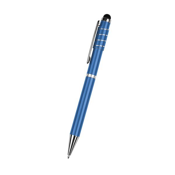 Recycled Aluminum Spinner Pen w/ Stylus