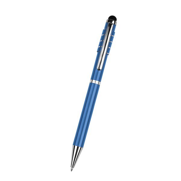 Recycled Aluminum Spinner Pen w/ Stylus