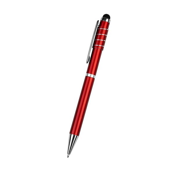 Recycled Aluminum Spinner Pen w/ Stylus