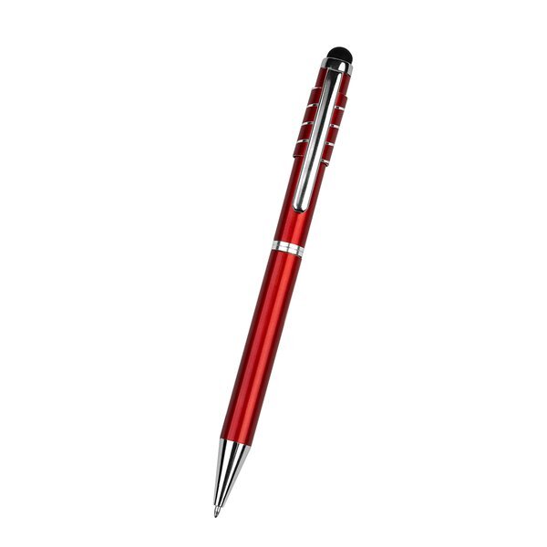 Recycled Aluminum Spinner Pen w/ Stylus