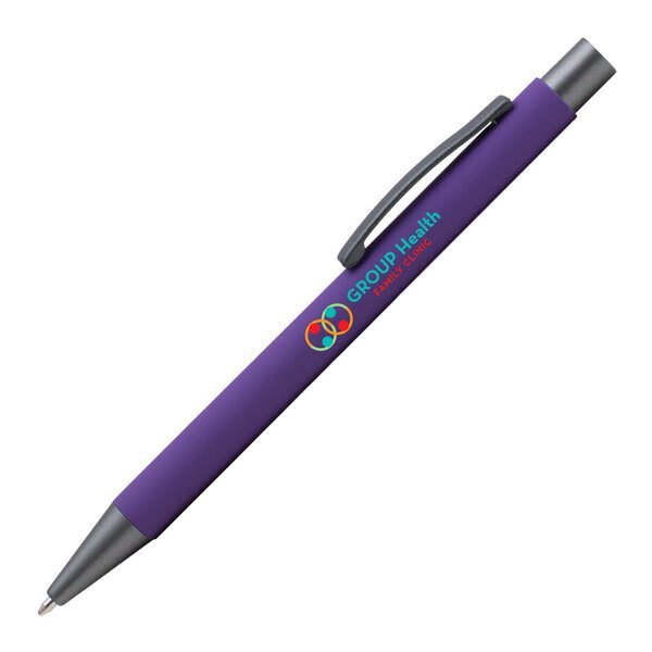 Bowie Soft Coated Ballpoint Pen, Full Color