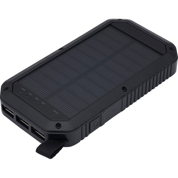 Trio Port Solar Charge LED Power Bank, 8000mAh