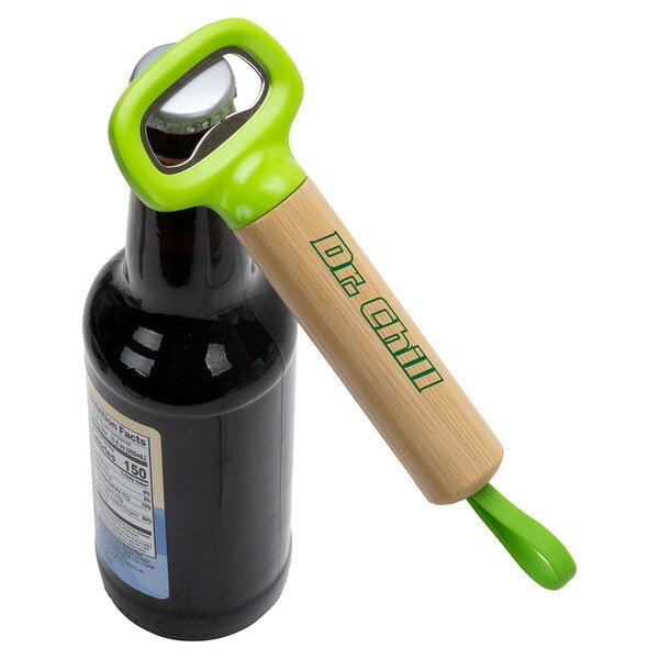 Pop Top Bamboo Bottle Opener