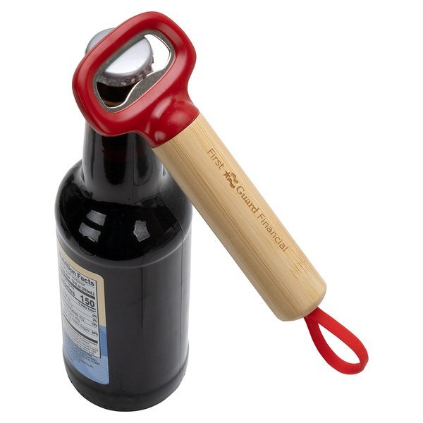 Pop Top Bamboo Bottle Opener