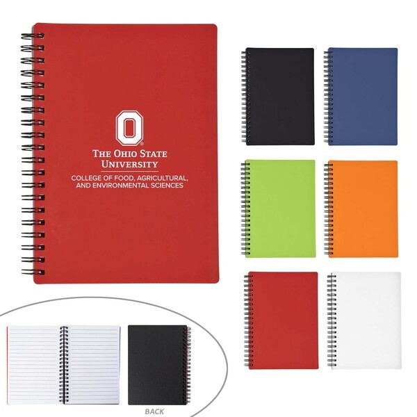 Rubber Spiral Notebook, 5" x 7"