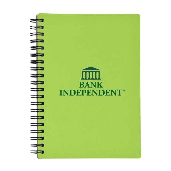 Rubber Spiral Notebook, 5" x 7"