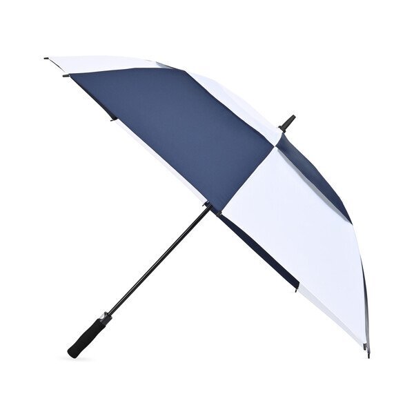 Elements Recycled Auto Open Double Canopy Golf Umbrella, 60" Arc