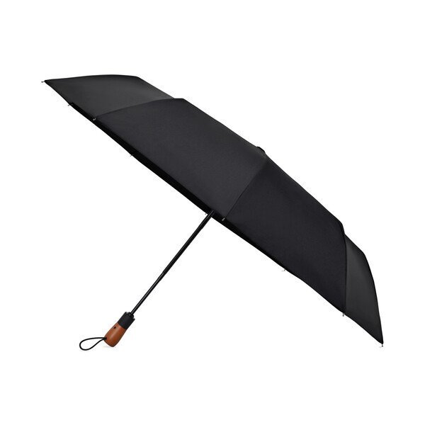 Elements Recycled Auto Open & Close Executive Folding Umbrella, 46" Arc