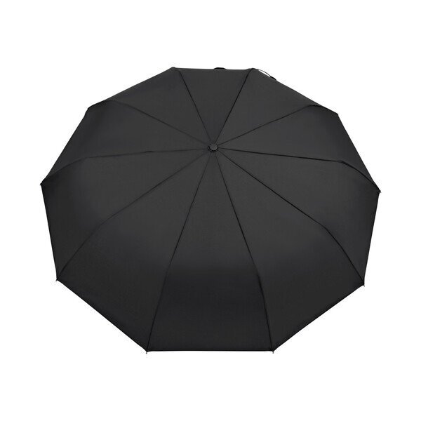 Elements Recycled Auto Open & Close Executive Folding Umbrella, 46" Arc
