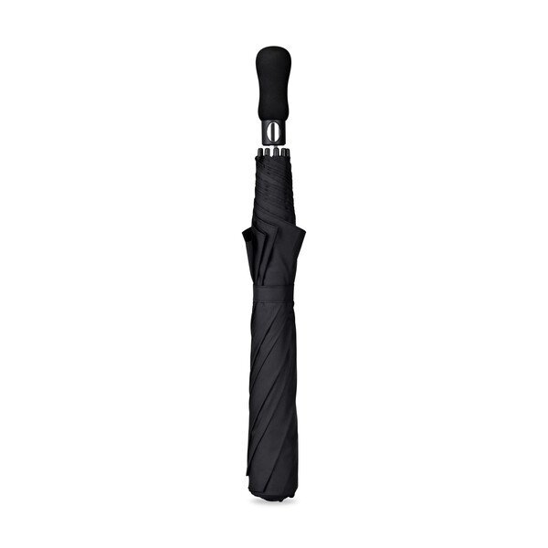 Elements Recycled Auto Open Travel Folding Umbrella, 58" Arc