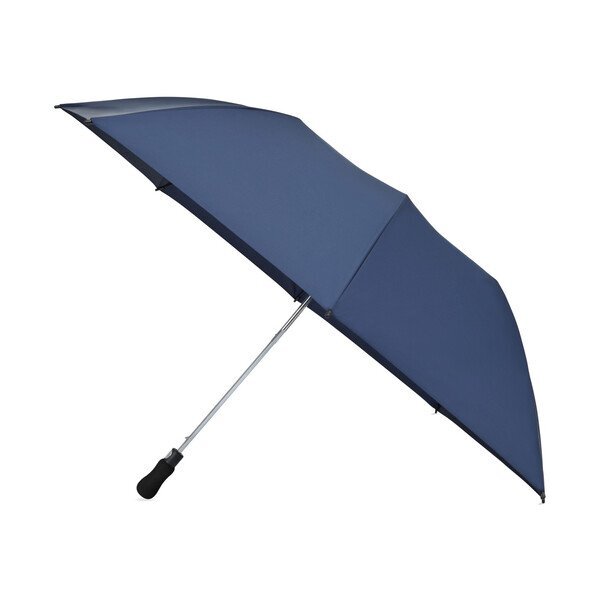Elements Recycled Auto Open Travel Folding Umbrella, 58" Arc