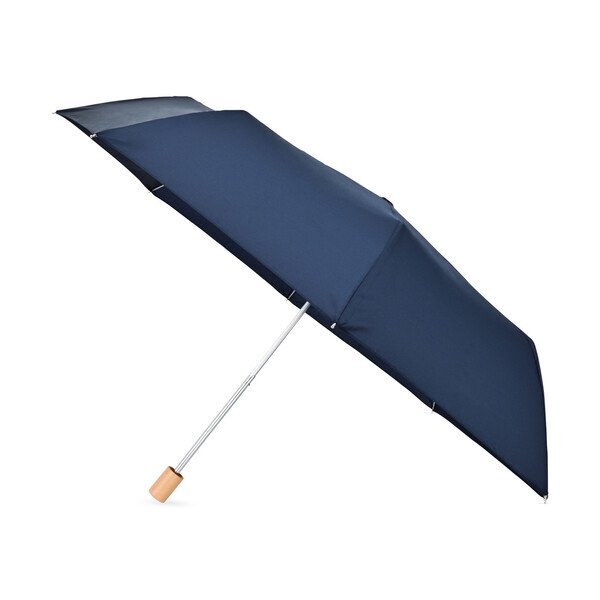 Elements Recycled Manual Folding Umbrella, 43" Arc