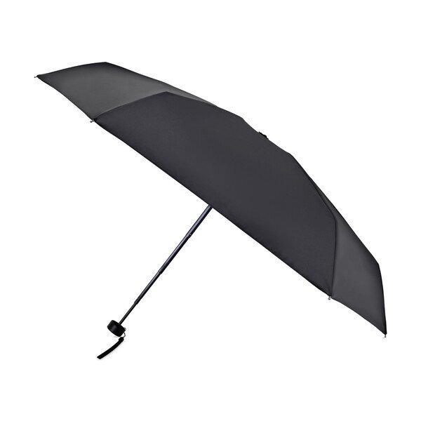 Elements Recycled Manual Mini Folding Umbrella, 39" Arc