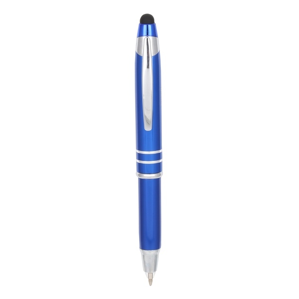 Torch 2 LED Light Stylus Metal Ballpoint Pen