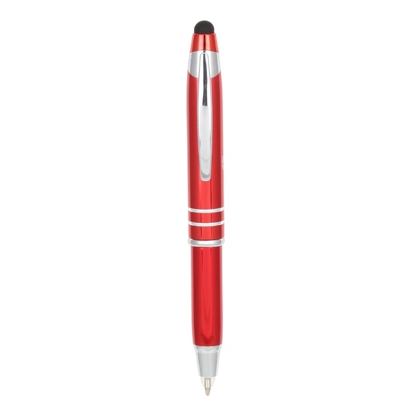 Torch 2 LED Light Stylus Metal Ballpoint Pen