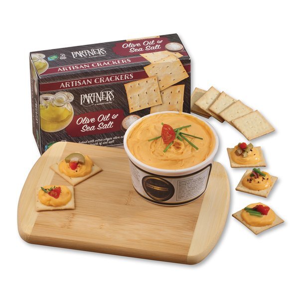 Wisconsin Cheese & Crackers with Cutting Board