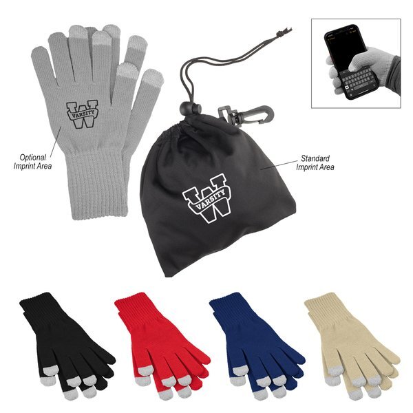Touch Screen Gloves in rPET Pouch