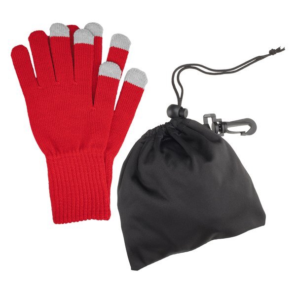 Touch Screen Gloves in rPET Pouch